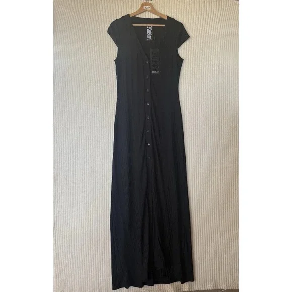 Killstar | Dresses | Killstar Femme Fury Dress Black Button Up Maxi Dress  Size Large Nwt Goth | Poshmark